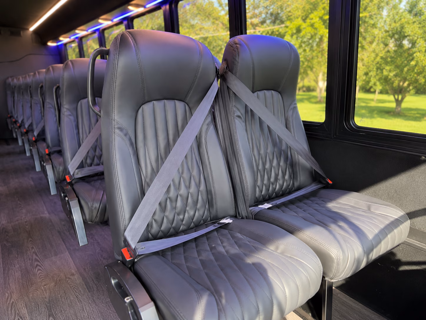 lafayette 18 passenger minibus inside