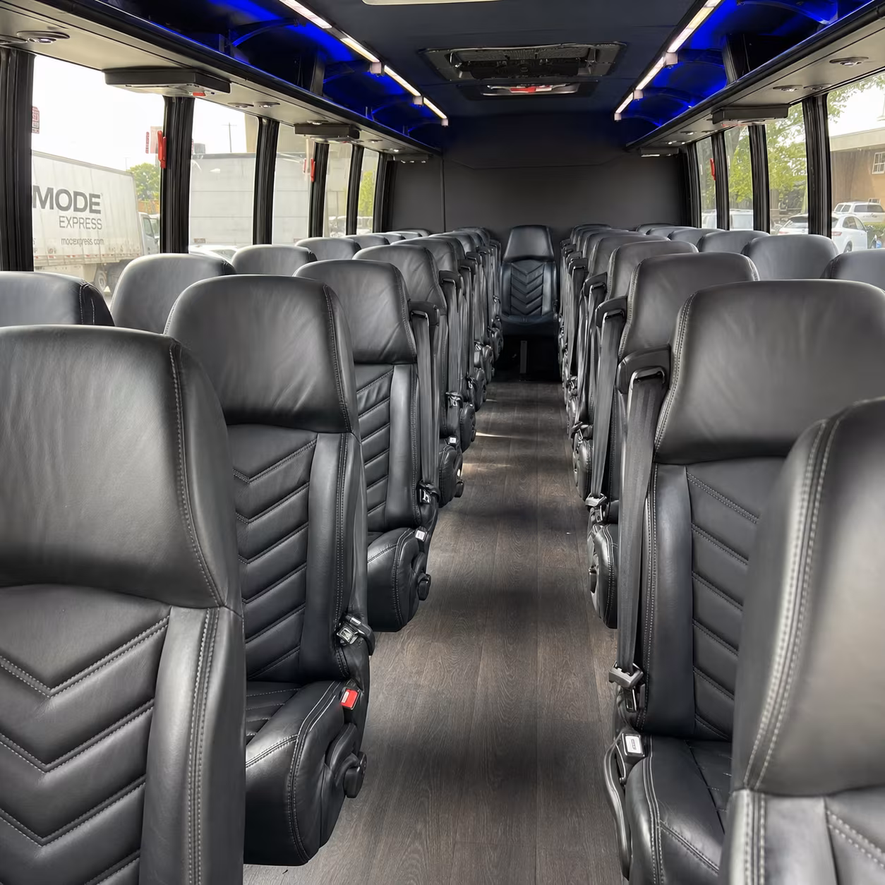 lafayette 28 passenger minibus inside