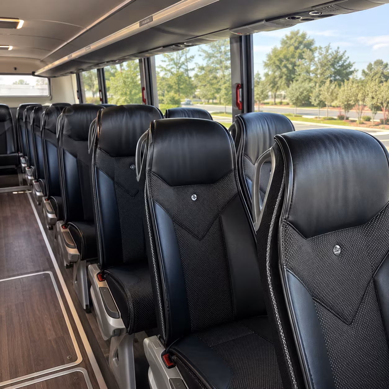 lafayette 45 passenger charter bus interior