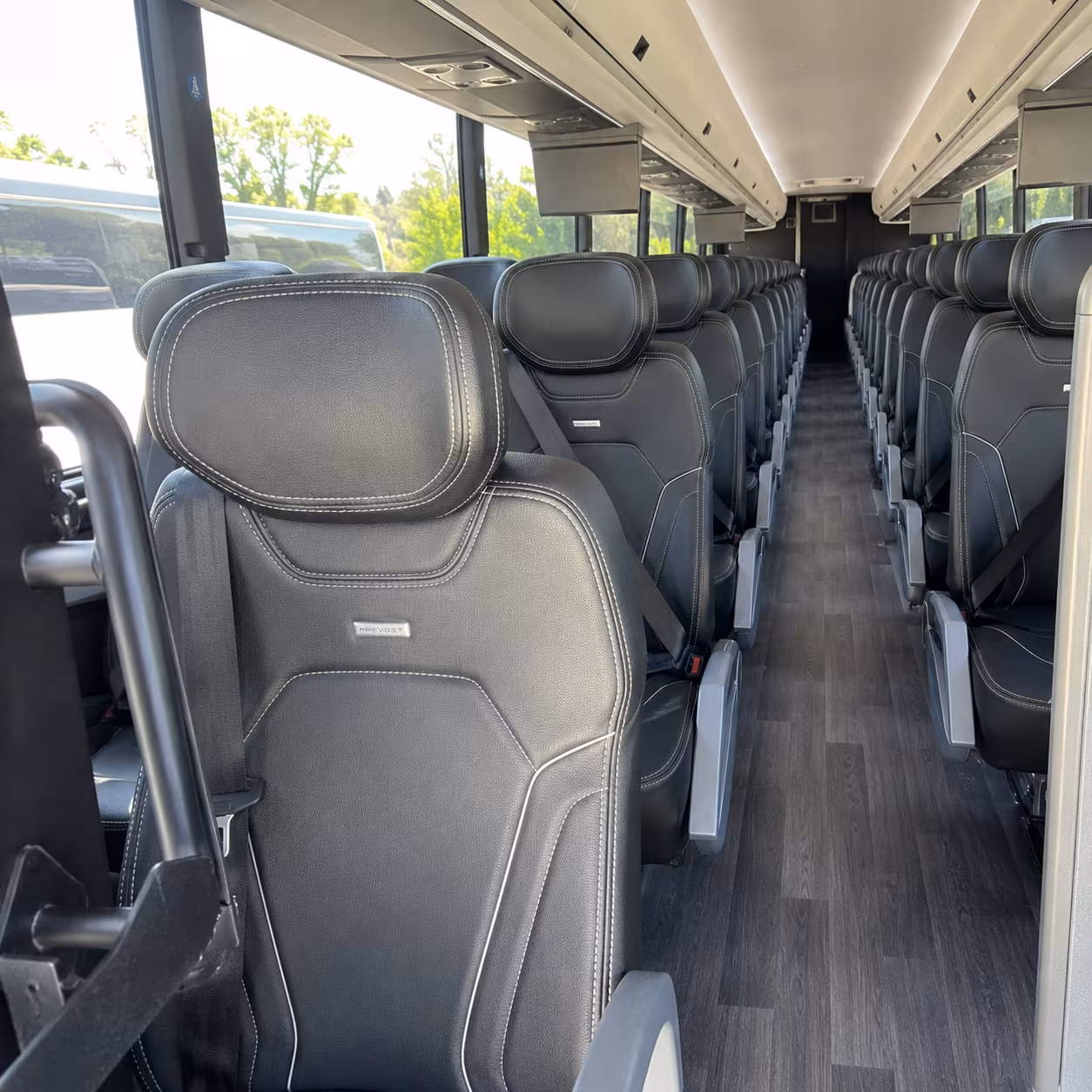 lafayette 47 passenger charter bus interior