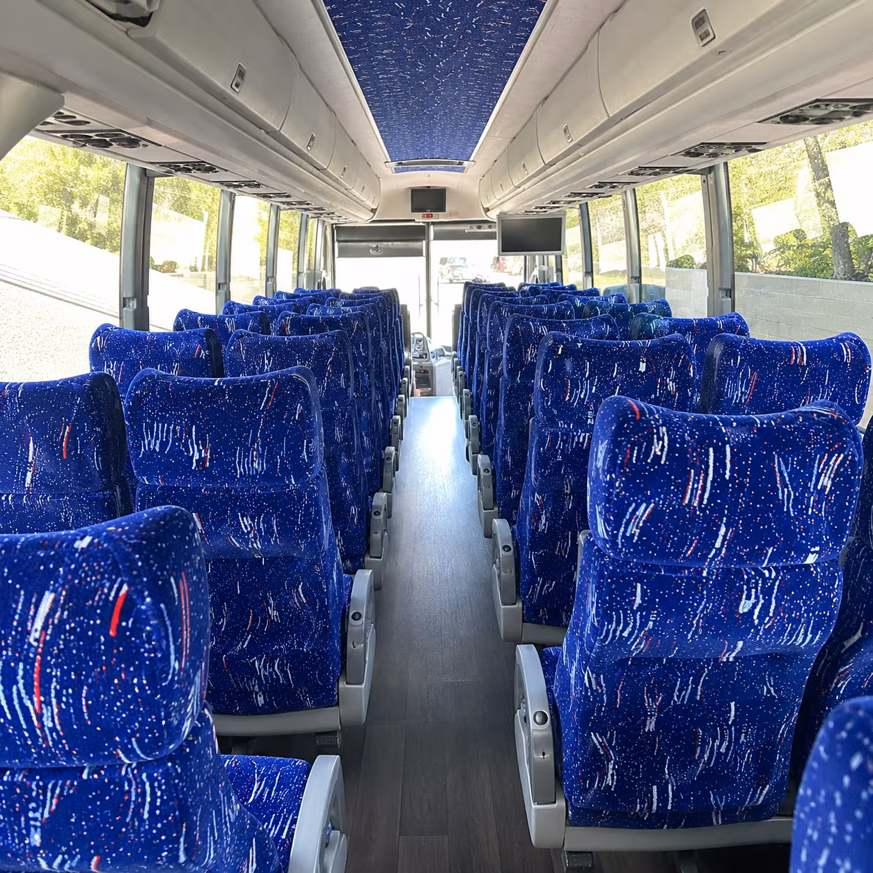 lafayette 50 passenger charter bus interior