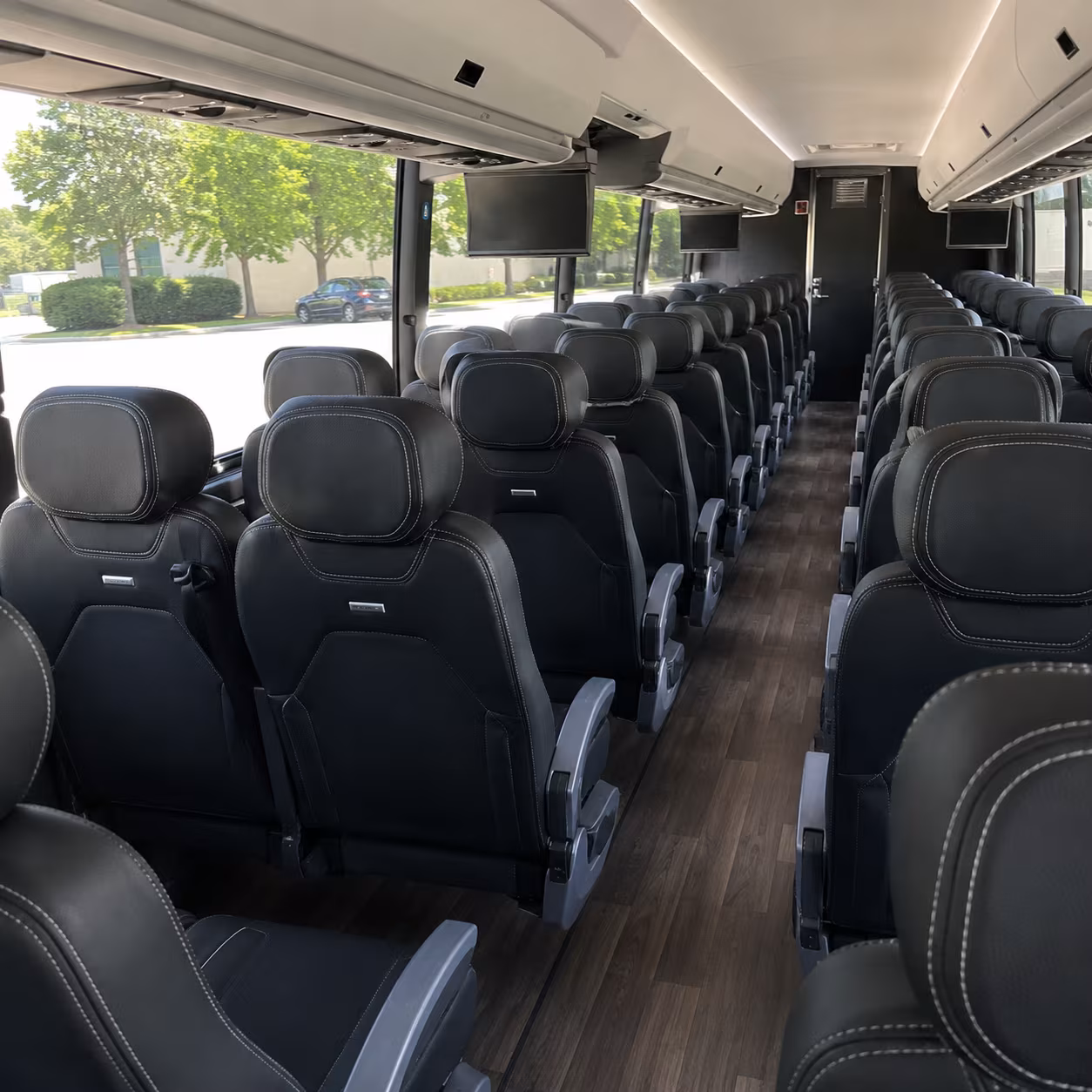 lafayette 56 passenger charter bus interior