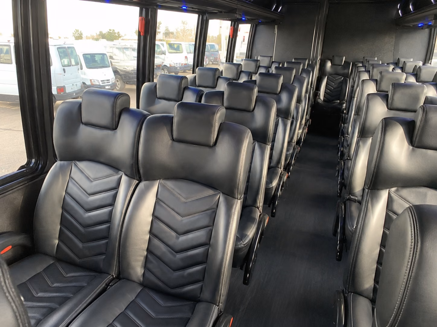 minibus rentals for wedding party portraits and venue transfers